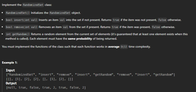 JAVA_LeetCode 380_Insert Delete GetRandom O1