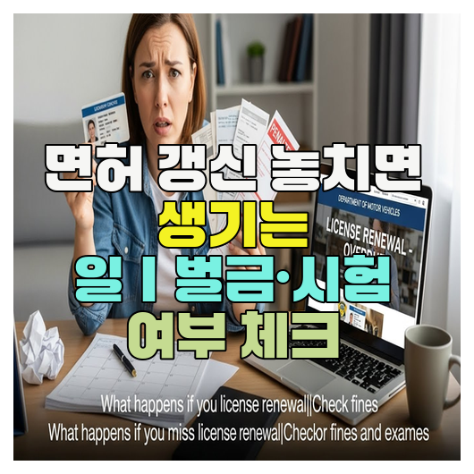  면허 갱신 놓치면 생기는 일｜벌금·시험 여부 체크