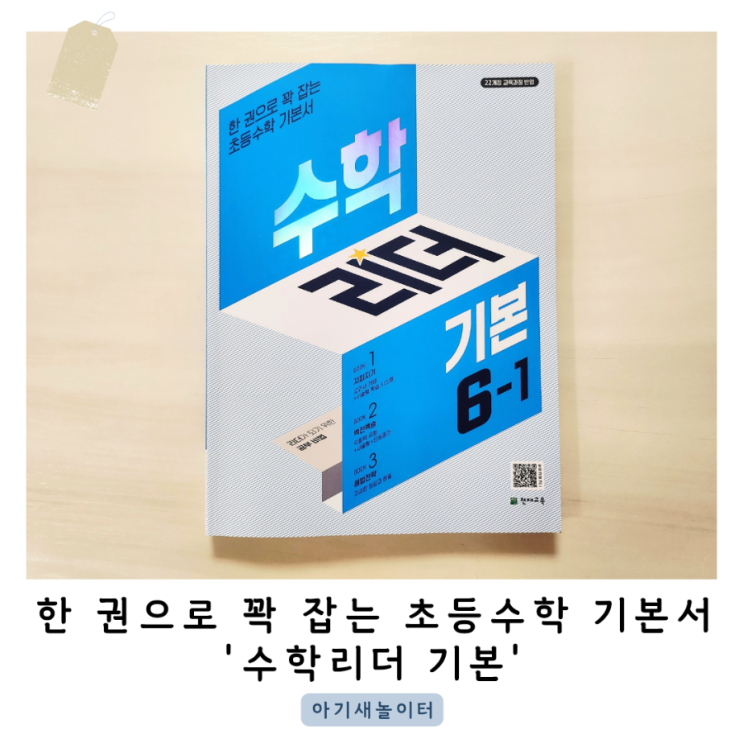  겨울방학에 6학년 예습으로 '수학리더 기본' 초등수학문제집 추천해요
