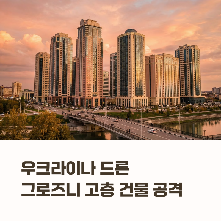 <b>우크라이나 드론</b>, 그로즈니 고층 건물 <b>공격</b>…카디로프... 