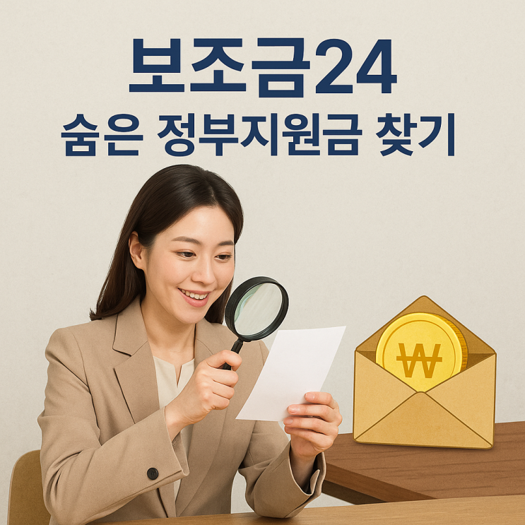  보조금24 숨은 정부지원금 찾기, 내가 받을 수 있는 혜택 조회와 신청 방법 총정리 (정부24 활용)