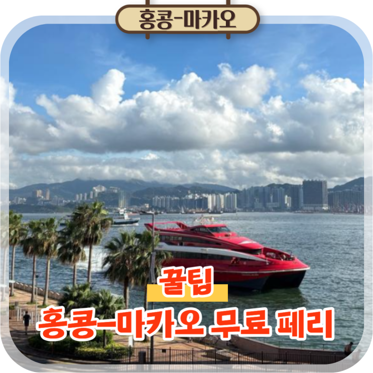  홍콩 마카오 페리 무료 예약 방법 터미널 시간표 총정리