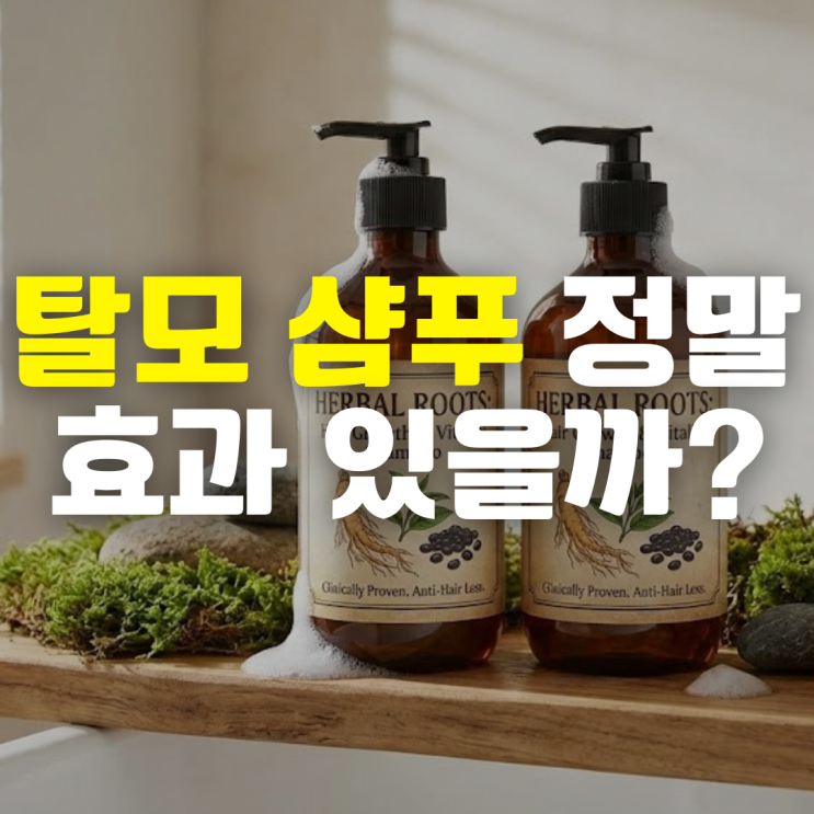  탈모 샴푸 정말 효과 있을까? 현실적인 효과 정리