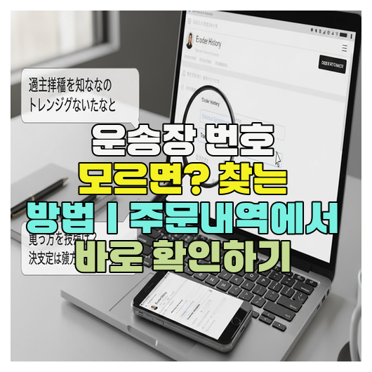  운송장 번호 모르면? 찾는 방법｜주문내역에서 바로 확인하기