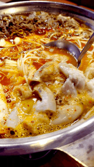  용인 수지 성복역맛집 반하정 수지본점, 곱창전골에 바삭한 오징어김치전 먹부림!