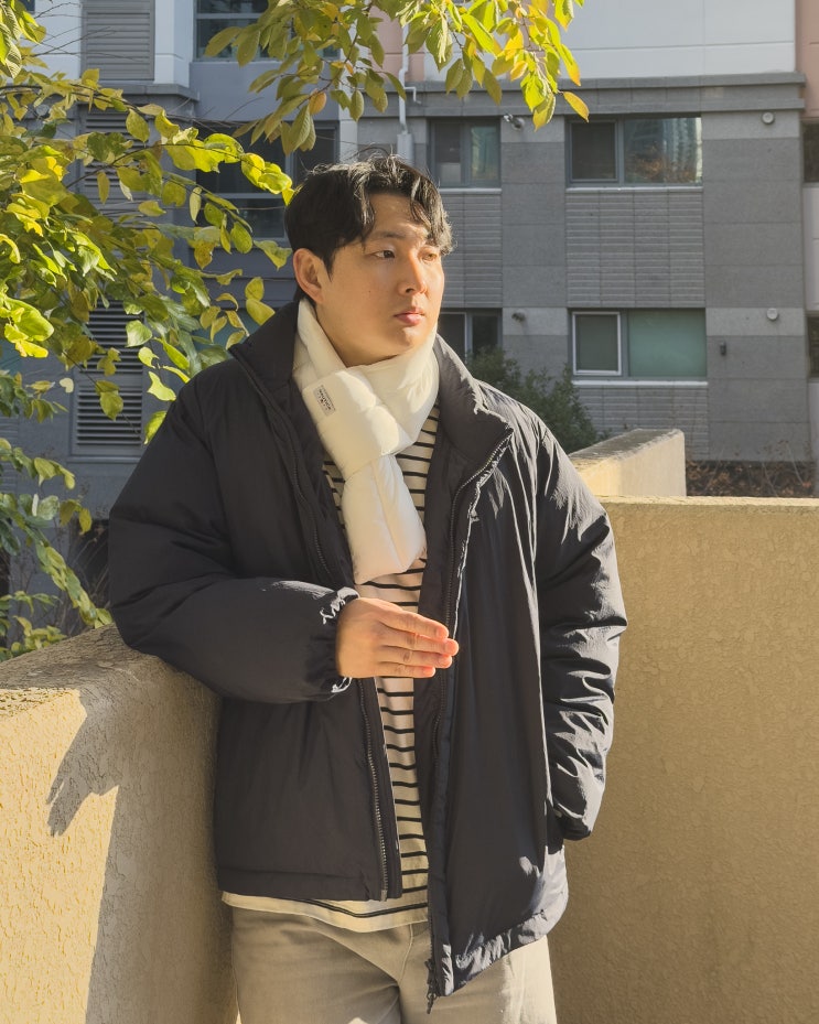  따뜻한데 가벼운 머플러.. 출근길 겨울 남자 목도리 추천