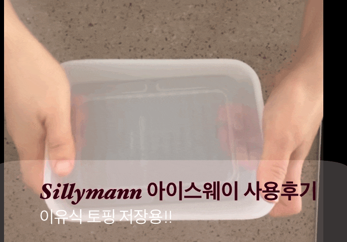 실리만(sillymann) 아이스웨이 사용 후기 - 이유식 토핑 저장용으로 최고