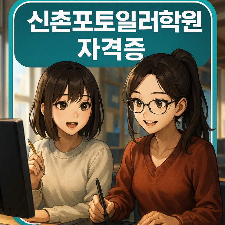  신촌 포토일러학원 자격증｜취업 준비생이 가장 많이 찾는 그래픽 실무 자격증 대비