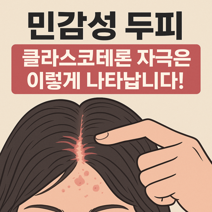   클라스코테론, 민감성 두피에서 나타날 수 있는 자극 반응 총정리