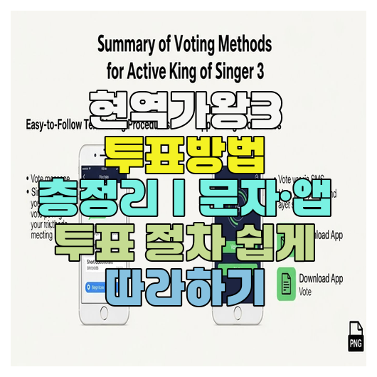 현역가왕3 투표방법 총정리｜문자·앱 투표 절차 쉽게 따라하기