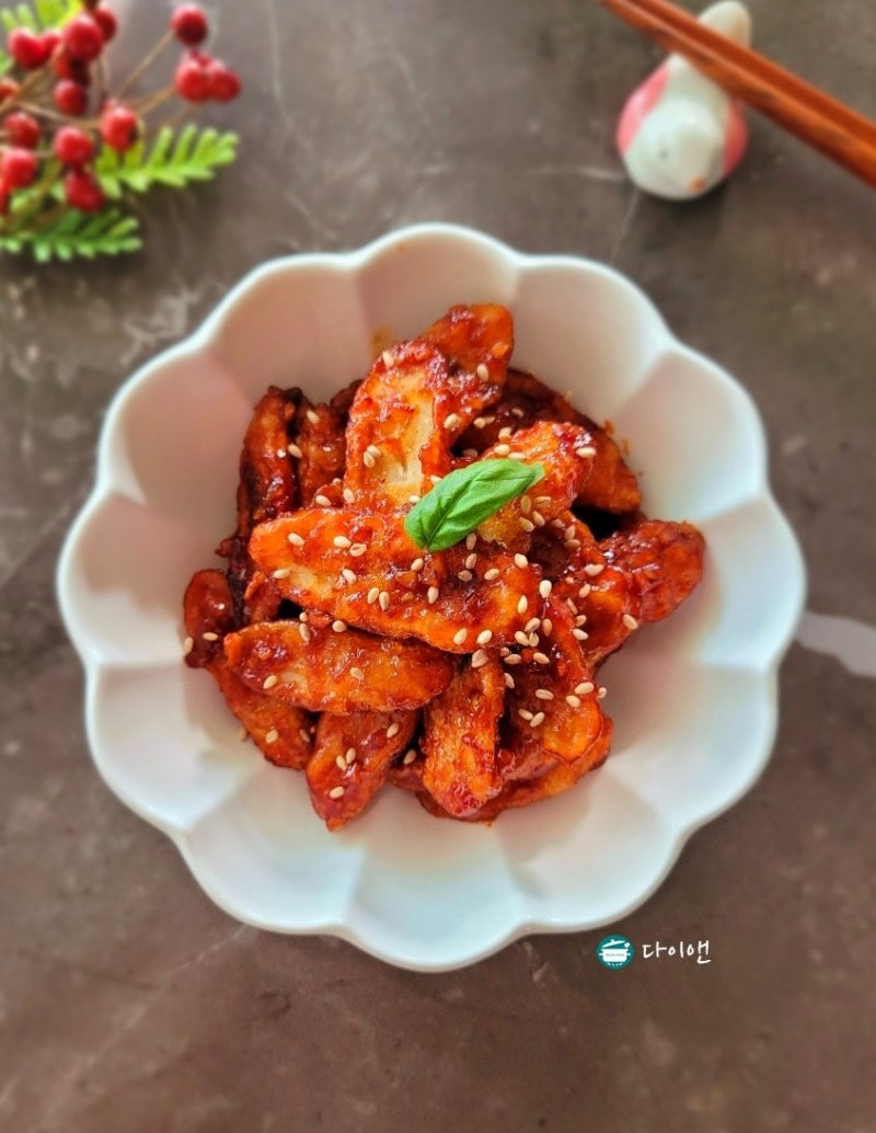 우엉요리 밑반찬 종류 우엉강정 만들기 마른반찬