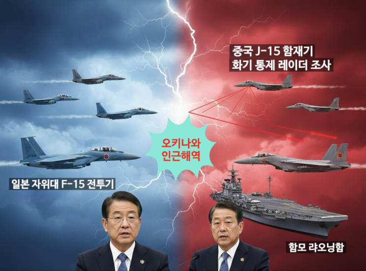 긴장 고조: 中 <b>전투기</b> '오키나와 도발', 日 <b>전투기</b>에 <b>레이더</b>... 