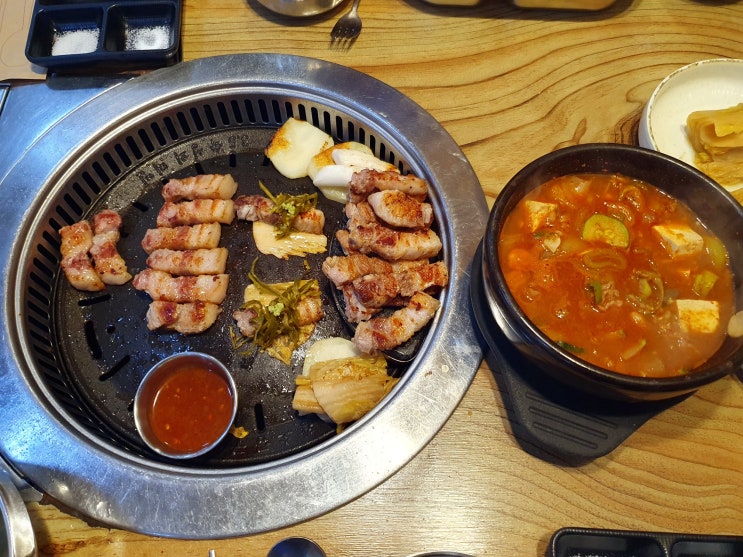  모란역 삼겹살 모란 고기집 맛찬들왕소금구이 찐이야
