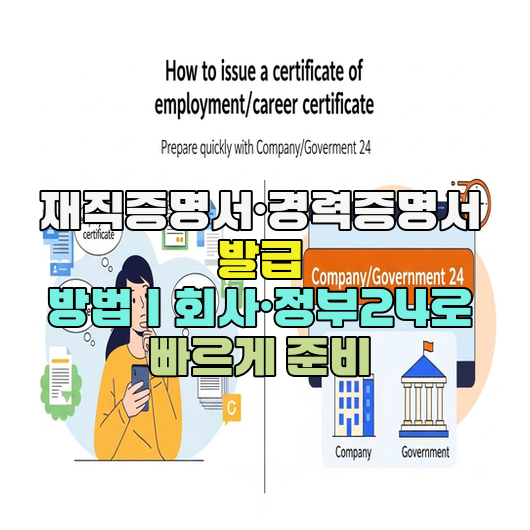  재직증명서·경력증명서 발급 방법｜회사·정부24로 빠르게 준비