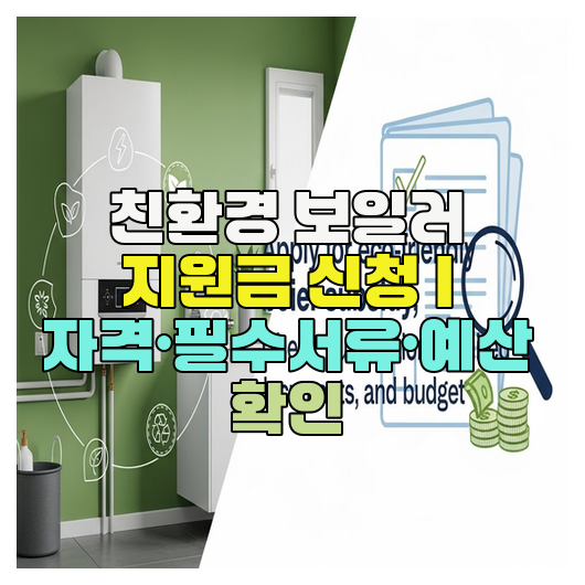  친환경 보일러 지원금 신청 | 자격·필수서류·예산 확인
