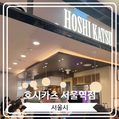  [호시카츠 서울역점] 서울역 근처 다양한 돈까스를 맛 볼 수 있는 곳