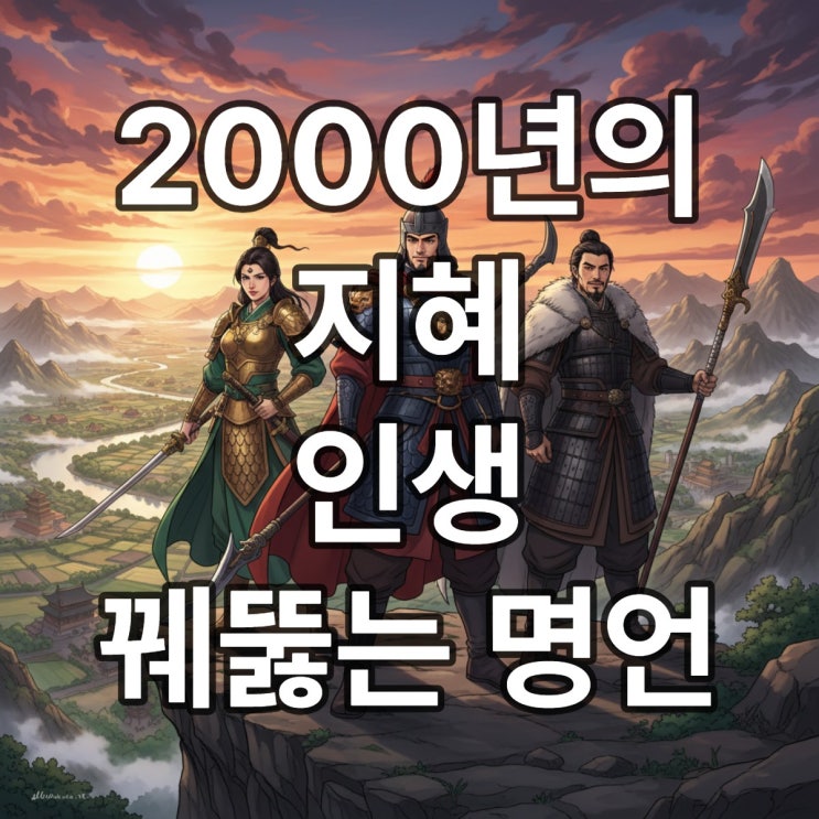  삼국지 명언 모음: 조조, 유비, 사마의가 알려주는 인생의 지혜