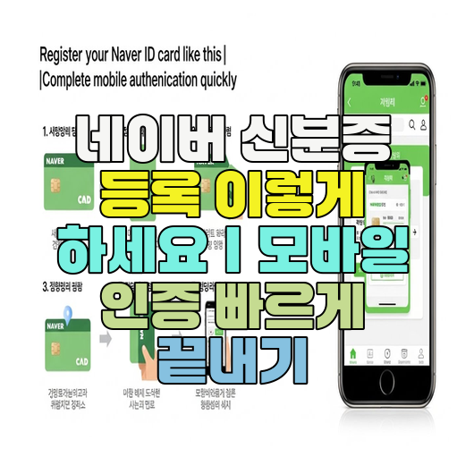  네이버 신분증 등록 이렇게 하세요｜모바일 인증 빠르게 끝내기