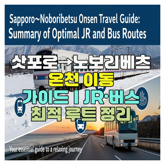  삿포로→노보리베츠 온천 이동 가이드｜JR·버스 최적 루트 정리