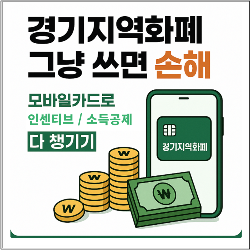 경기지역화폐 모바일카드 이것만 하면 끝! 등록·충전·결제까지 꿀사용법