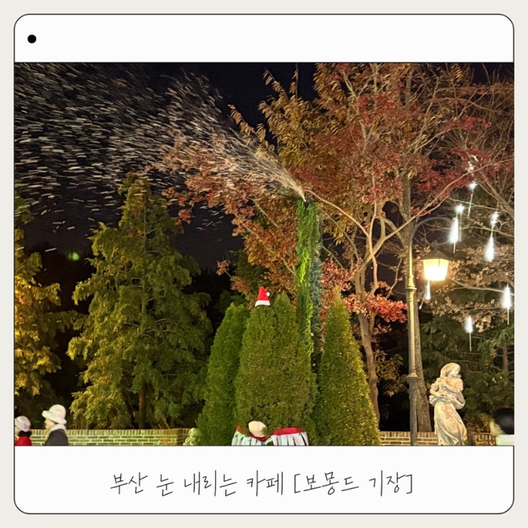  [보몽드 카페] 부산 기장 눈 내리는 카페 아기랑 다녀온 솔직 후기