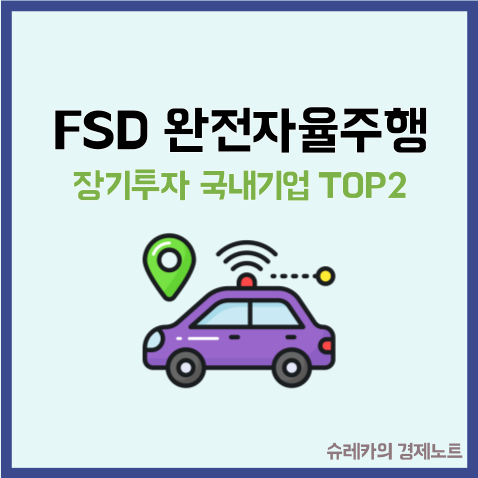  장기투자가 필요한 FSD 자율주행 국내기업 TOP2