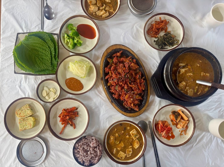  천안 청국장 맛집 윤씨네콩밭 | 방송출연 청국장 정식•제육볶음 후기