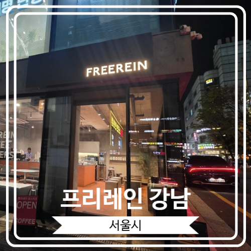  [프리레인 강남] 분위기 있고 감성 터지는 강남구청역 근처 카페
