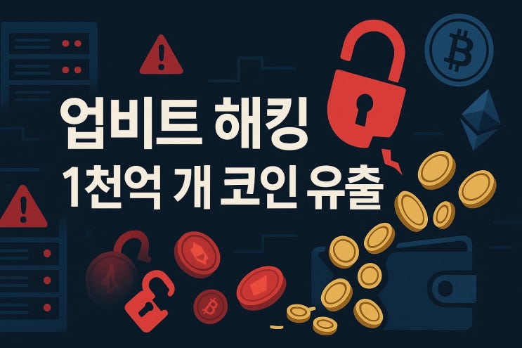  업비트 해킹 가상자산 1천억 개 유출
