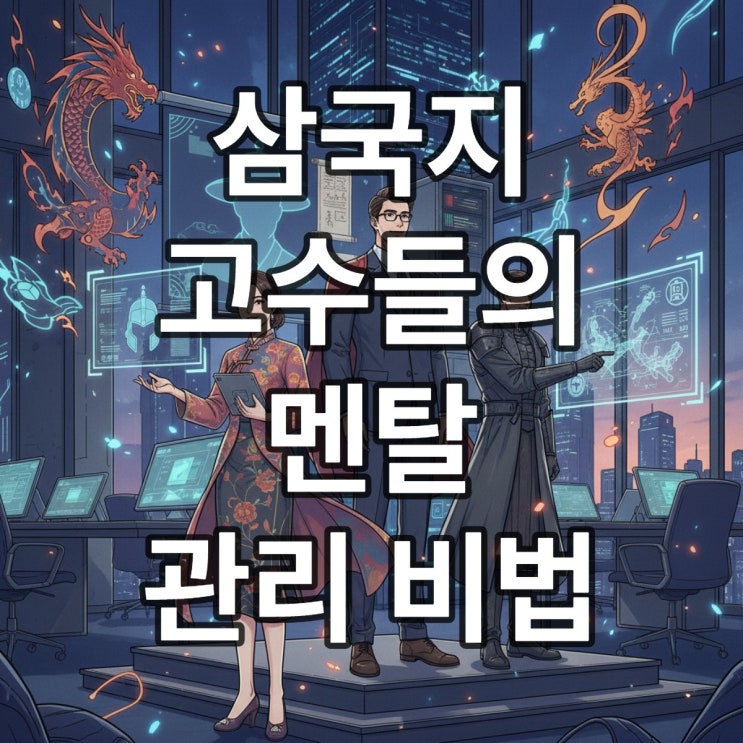  삼국지 영웅들의 멘탈 관리 비법 명언