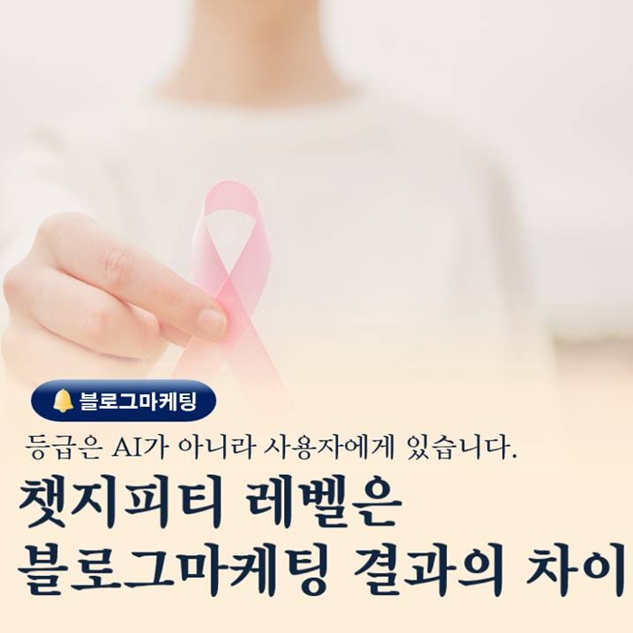  챗지피티도 등급이 있다. 결국 사용자 레벨이 블로그마케팅 성과다