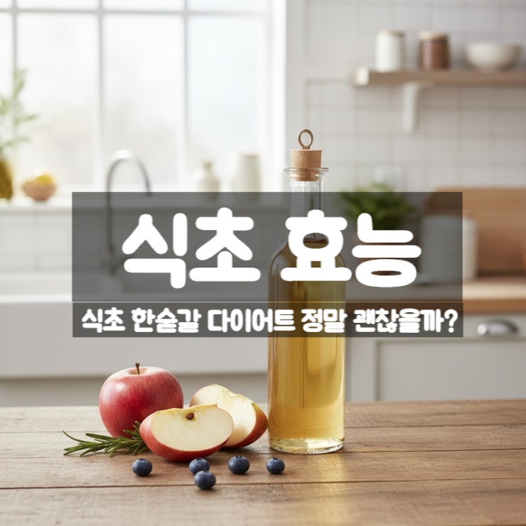  식초 효능 부작용 먹는법 – 공복 식초 다이어트 정말로 괜찮을까?