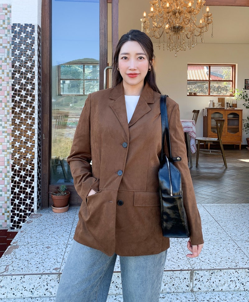 스웨이드 자켓 브랜드 올리브데올리브 자켓 내돈내산 후기