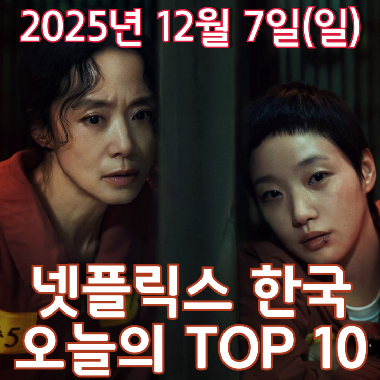  [넷플릭스 한국] 오늘의 TOP 10 - 2025년 12월 7일(일)