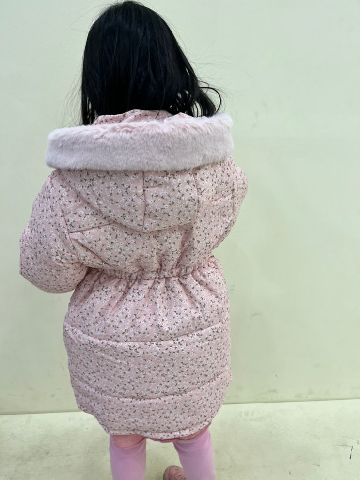  꽃무늬 유아 패딩 좋아하는 딸을 위한 선택, 쁘띠앙팡 디어루나 패딩점퍼 리뷰