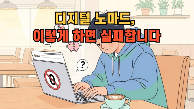  초보 디지털 노마드가 가장 많이 실패하는 이유 7가지