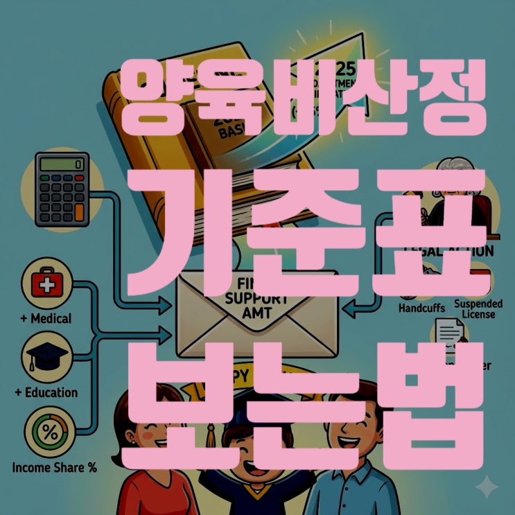  2025년 최신판! 양육비 산정 기준표 보는 법 완벽 해설