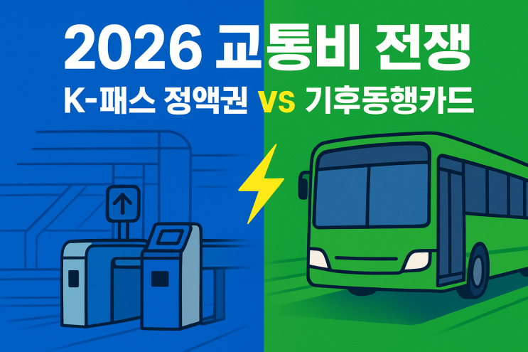  2026 K-패스 vs 기후 동행 카드 승자는?