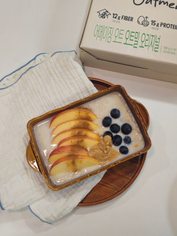  식감 좋은 오트브란 어메이징 오트밀 오트밀포리지 먹는법