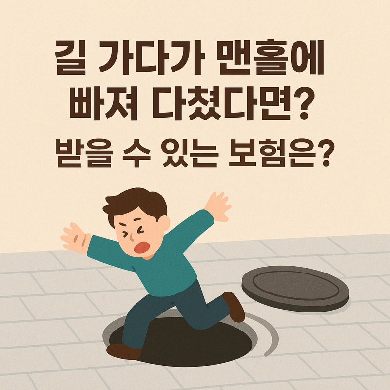 길 가다가 맨홀에 빠져 다쳤다면?