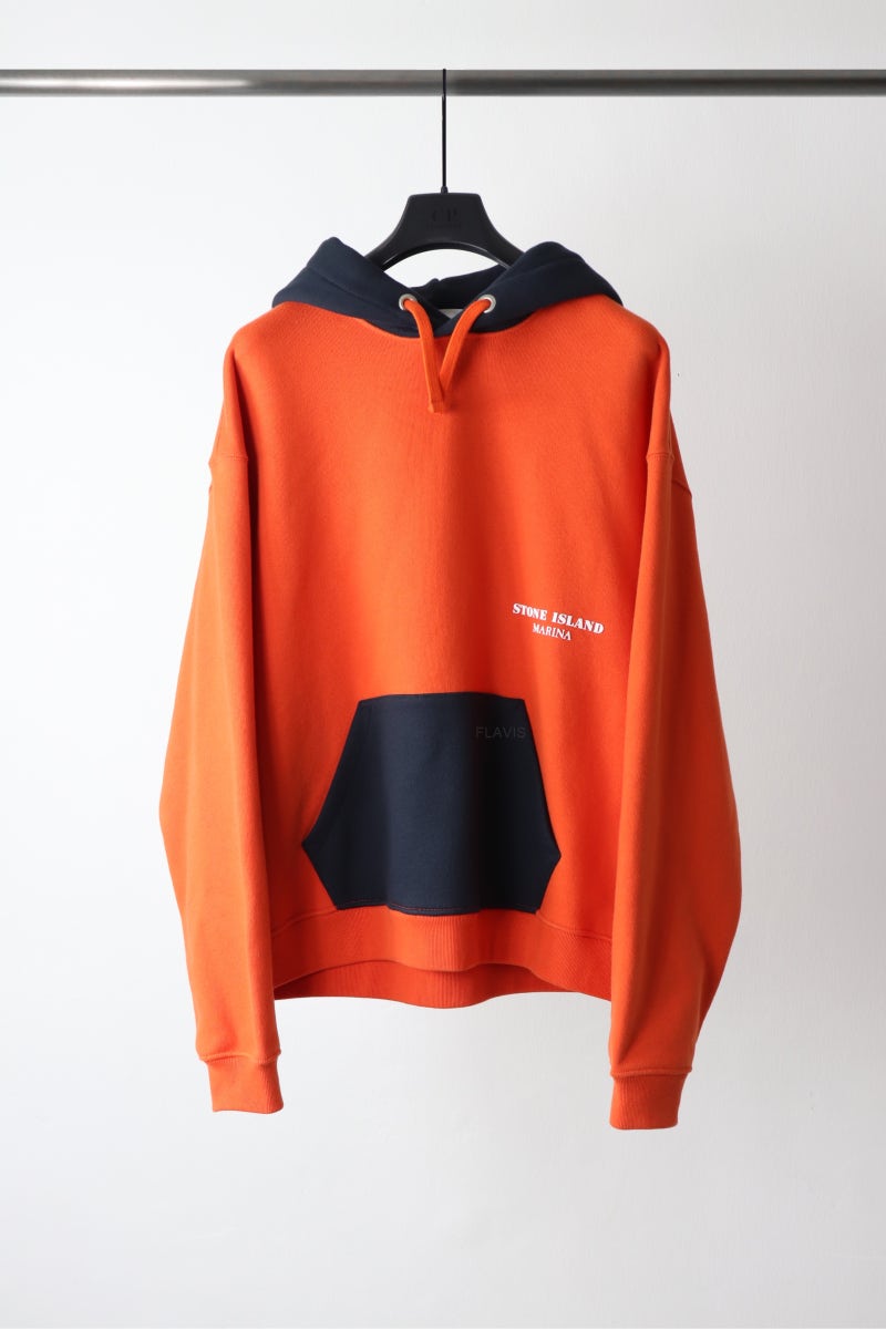 [판매완료] 스톤아일랜드 마리나 헤비 코튼 플리스 후드티 651X6 M사이즈 MARINA HEAVY COTTON FLEECE H....