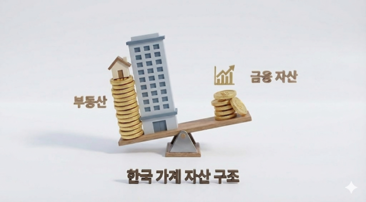  한국 가계 자산의 64%가 ‘부동산’?