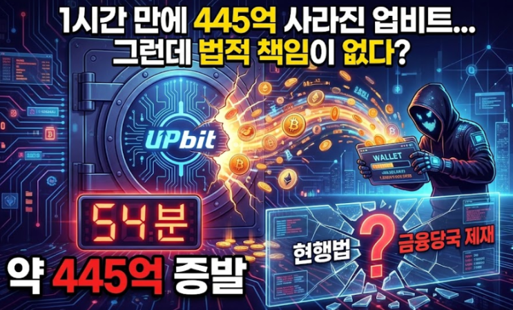  업비트 해킹, 현행법으론 처벌 불가? 가상자산법 2단계가 시급한 이유