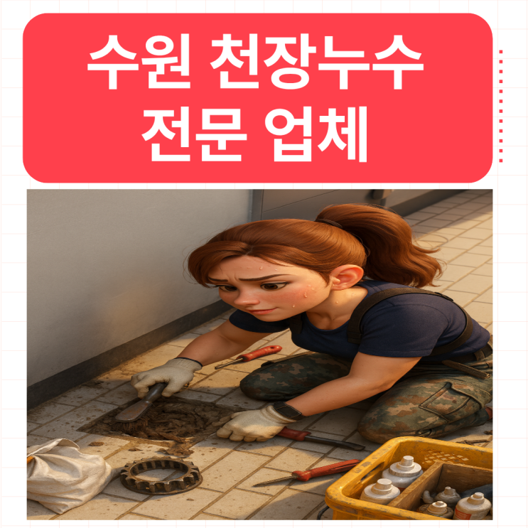  수원 천장누수 공용우수관 방수공사 전문업체 추천