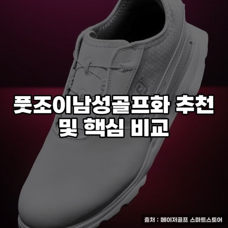  풋조이남성골프화 추천 및 핵심 비교