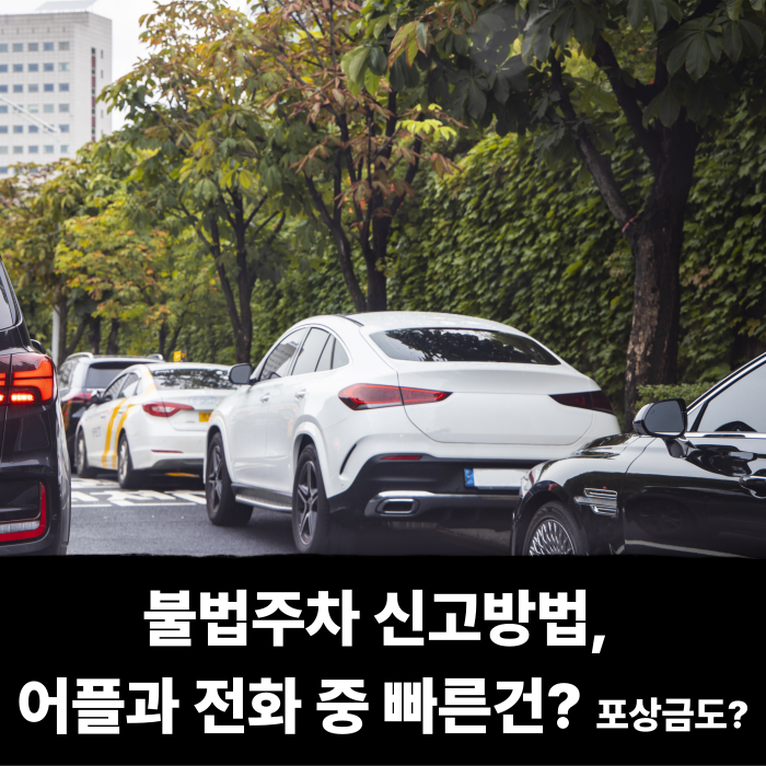  불법주차 신고하는 방법, 어플과 전화 중에서 빠른건? 포상금도 있을까?