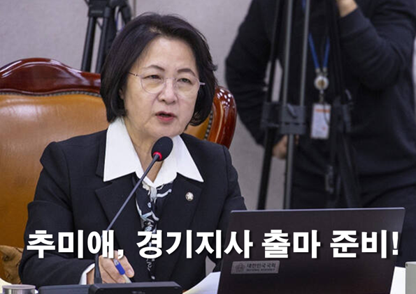 <b>추미애</b>, 법사위원장 사임 의사.. <b>경기지사 출마</b> 준비 본격화