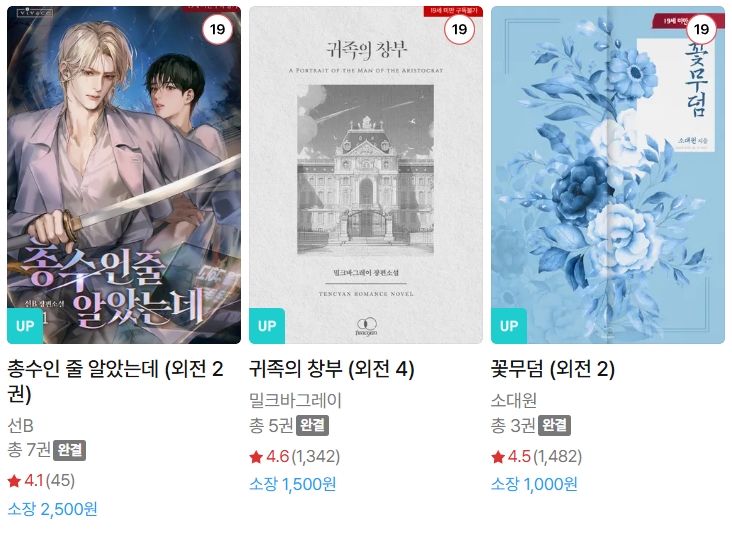  BL소설 신간) 25년 12월 08일 신간
