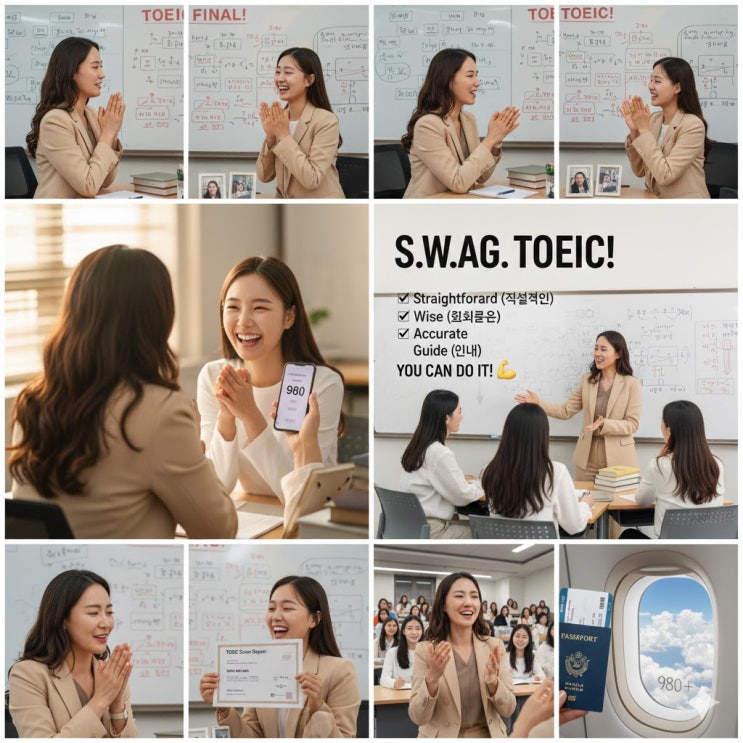  토익 수업 종강일, 교수님도 뭉클했던 찐 후기! (930점에서 980점 점수상승)
