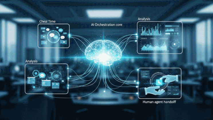  영어로 배우는 AI Orchestration 뜻과 예문 및 대화문